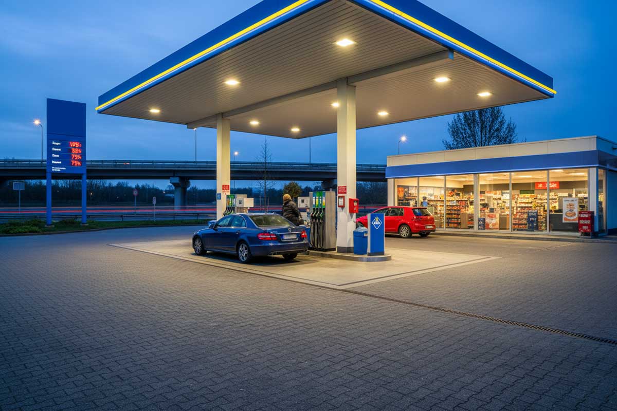 tankstelle Tankstelle mit Ölabscheider